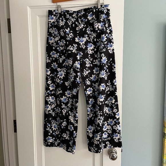 Anthropologie Maeve The Colette Wide Leg Crop Pants in Linen, Size 30 - Picture 3 of 4